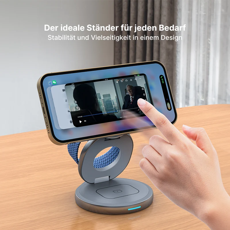FlexCharge 3-in-1 Magnetisches Kabelloses Ladegerät