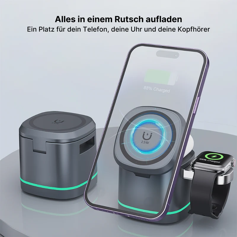3-in-1 Apple Ladestation