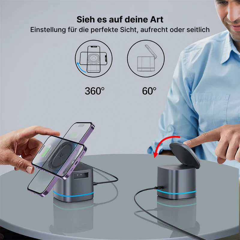 3-in-1 Apple Ladestation