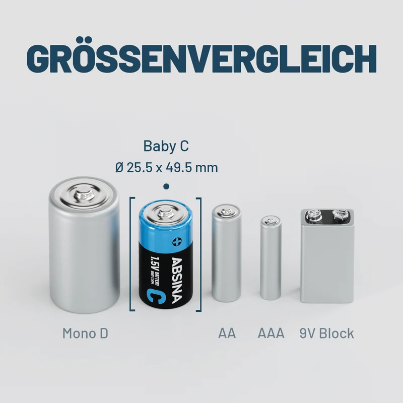 Baby C Batterien (LR14), 1,5 V Alkaline