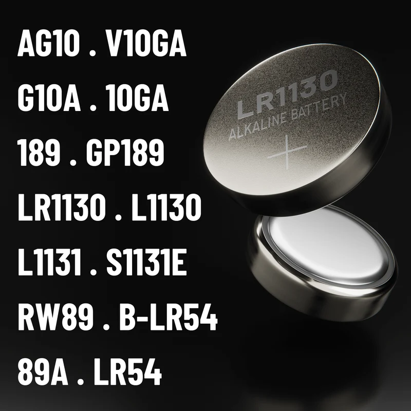 LR1130 Knopfzellen (AG10), 1,5 V Alkaline
