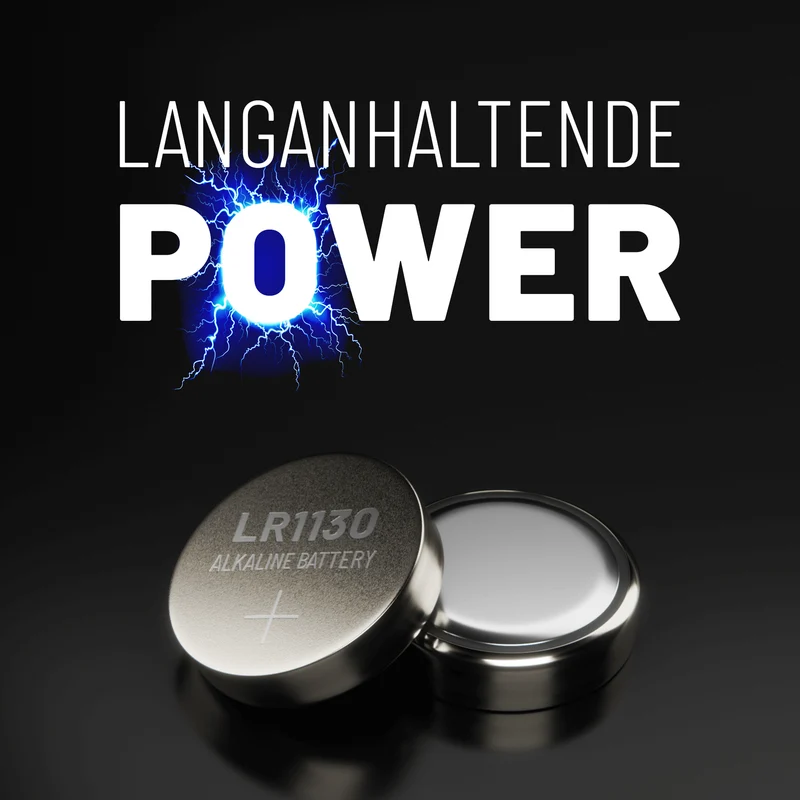 LR1130 Knopfzellen (AG10), 1,5 V Alkaline