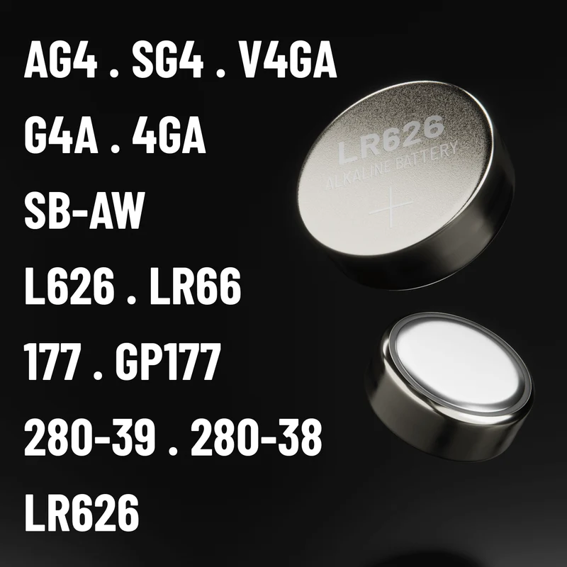 LR626 Knopfzellen (AG4), 1,5 V Alkaline