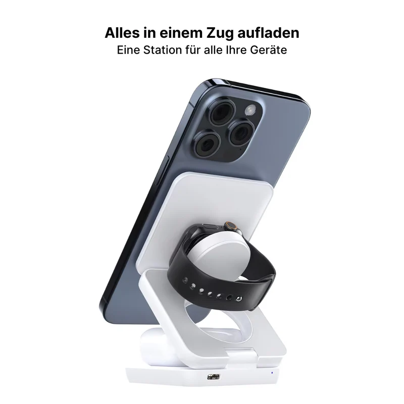 Trio 3-in-1 Faltbare Kabellose Ladestation