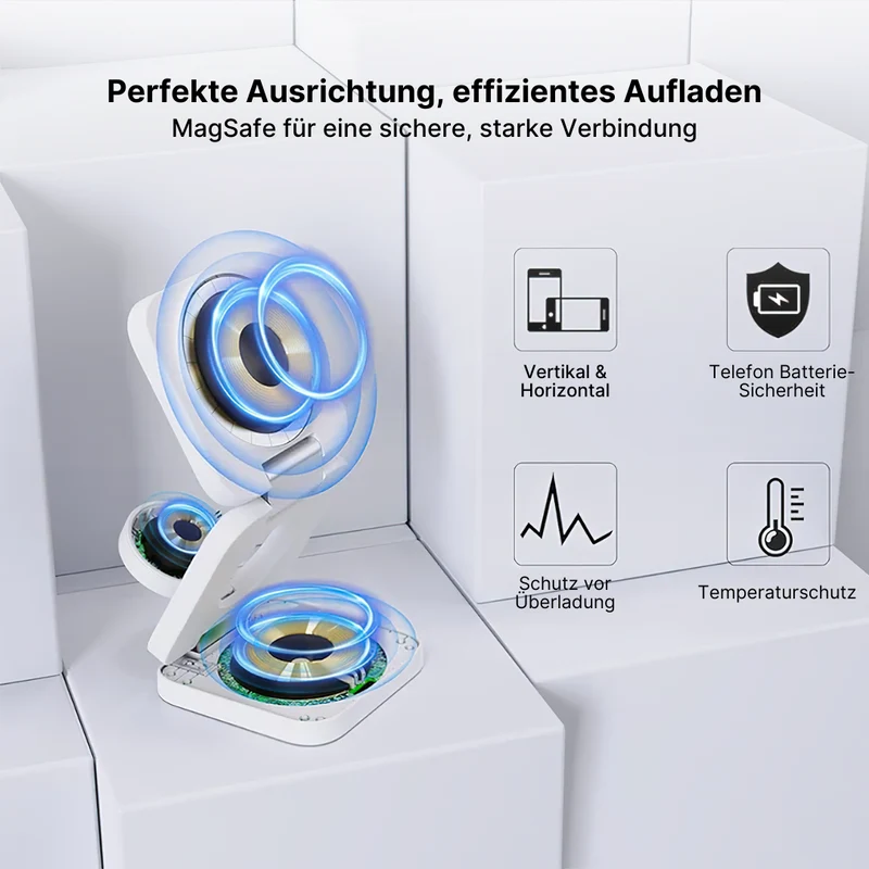 Trio 3-in-1 Faltbare Kabellose Ladestation