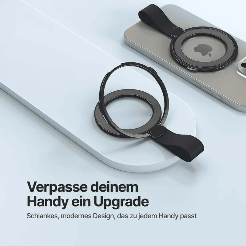 Drehbarer magnetischer Handyhalter mit klappbarem Ring