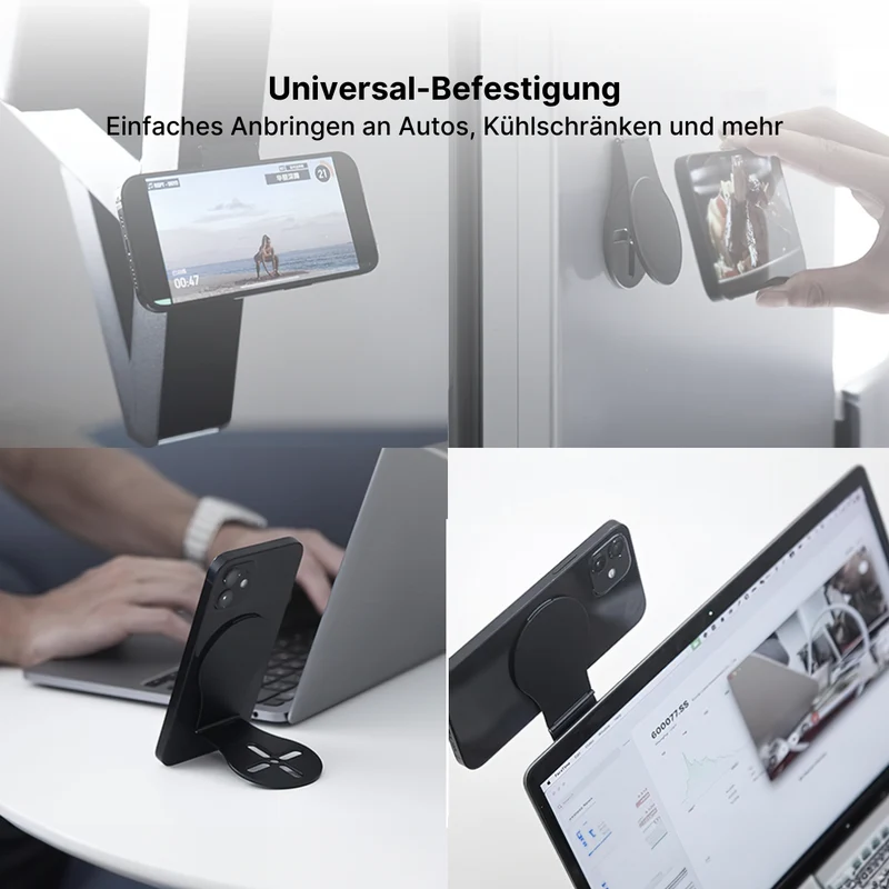 MagSafe Halterung für iPhone am Laptop