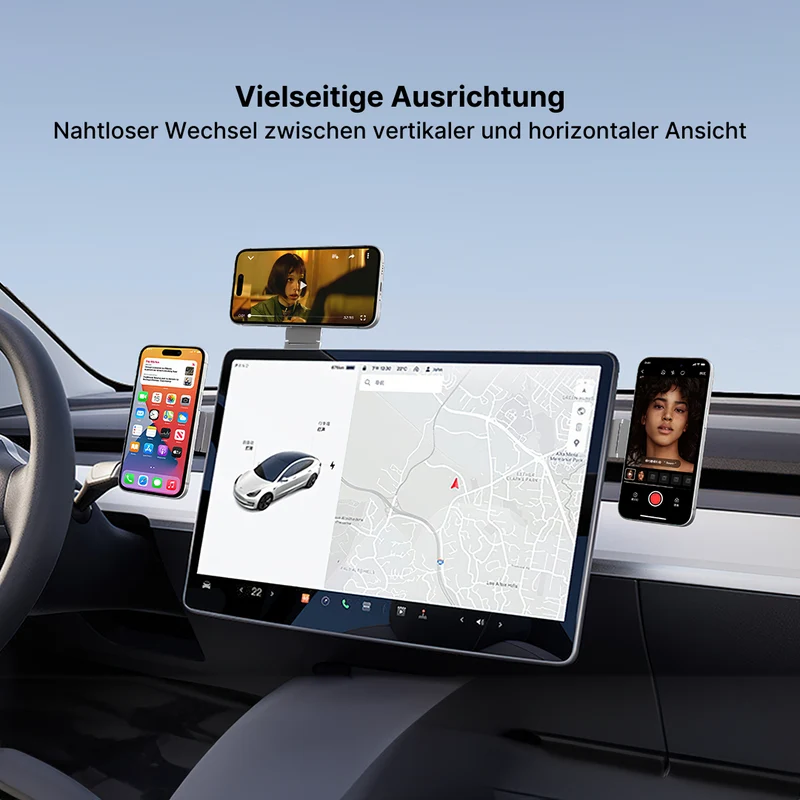 MagSafe Halterung für iPhone am Laptop