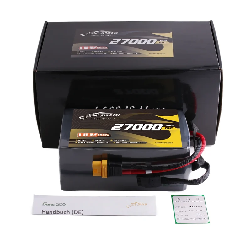 TATTU Ultra-Hochvolt-Akku 27000mAh 10C 47,4V 12S1P AS150U-F