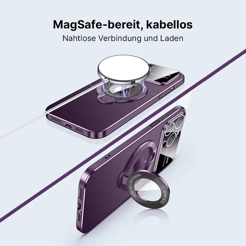 Matte iPhone-Hülle mit Ständer und Griff
