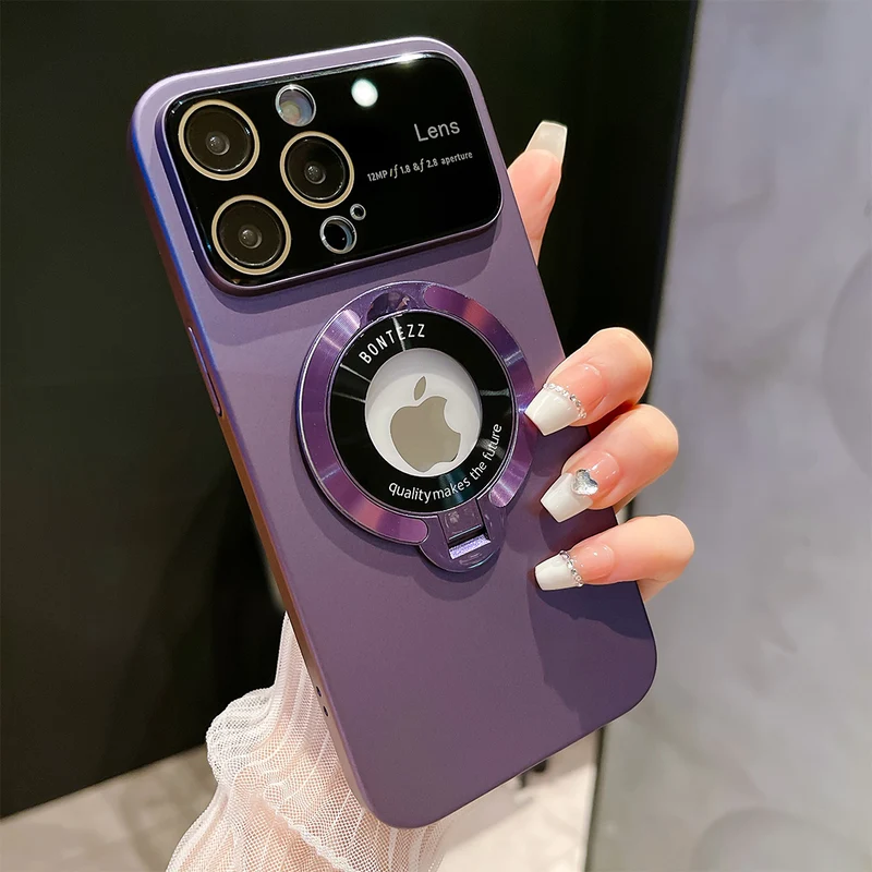 Matte iPhone-Hülle mit Ständer und Griff
