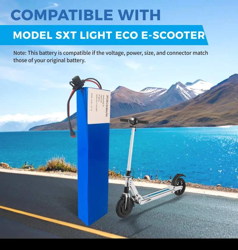 24V 6,5Ah Lithium Akku für SXT Light Eco E-Scooter Schnellladen