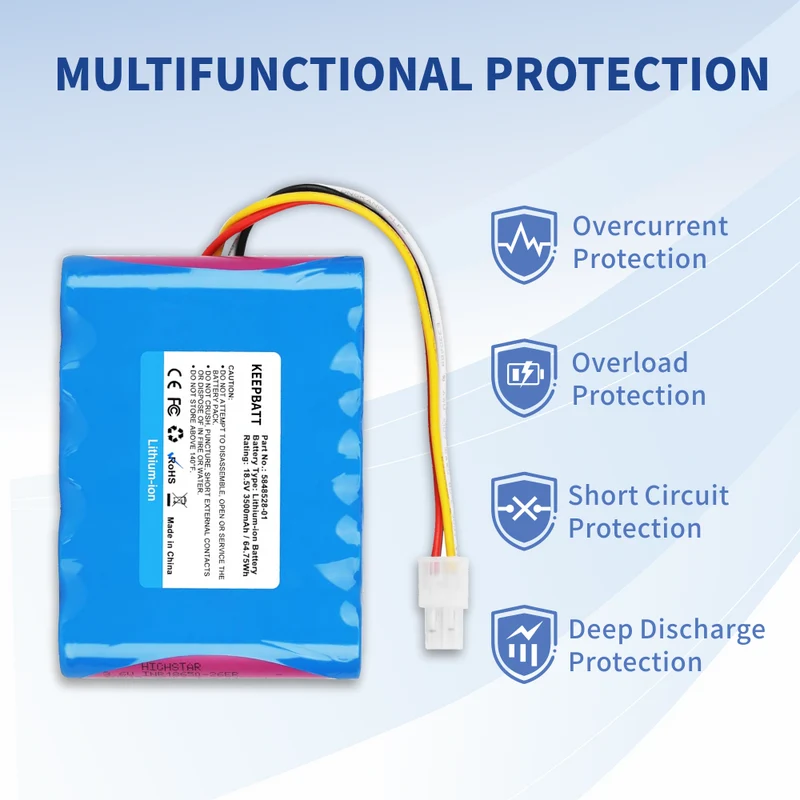 KEEPBATT 18,5V 3500mAh Li-Ionen-Ersatzakku Für Gardena Sileno R100Li R130Li R160Li