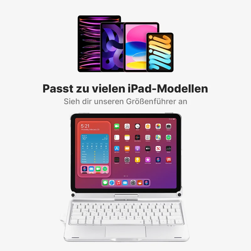 Rotate Pro Kabelloses Tastaturgehäuse für iPad