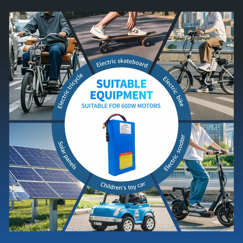 KEEPBATT 36V 9,6Ah 18650 Ersatzakku für 600W Elektroroller E-Skateboard 2-5 Tage Lieferung