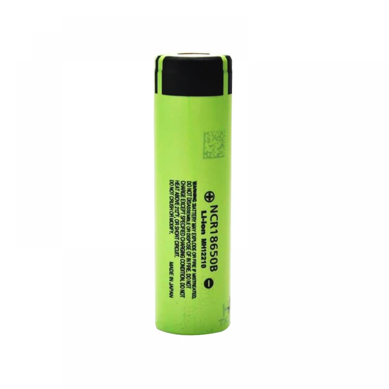 2 Stück 3,7V 3400mAh NCR 18650B Lithium-Ionen Akku Flat Top 18650 Wiederaufladbare Batterien