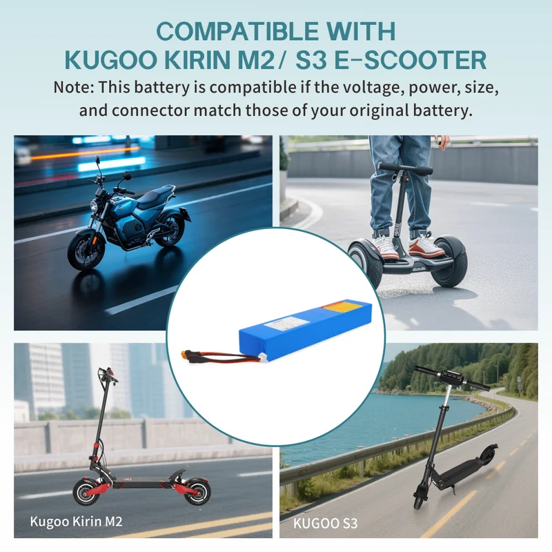 KEEPBATT Wiederaufladbarer 36V 7,8Ah Ersatzakku Für KUGOO KIRIN M2 S3 E-Scooter