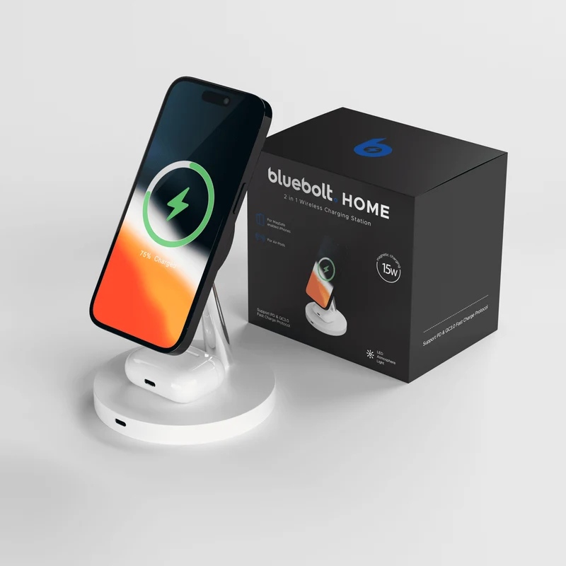 2 in 1 Kabellose Ladestation