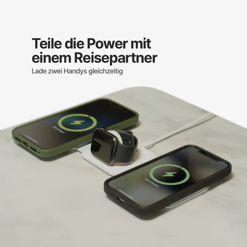 Faltbare 3 in 1 Kabellose Ladestation
