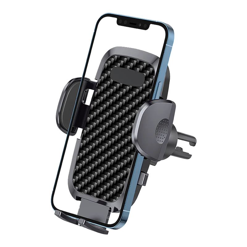 Universal Smartphone Halterung "Bracket" - Carbon-Look - 53 mm - 95 mm Breite - schwarz