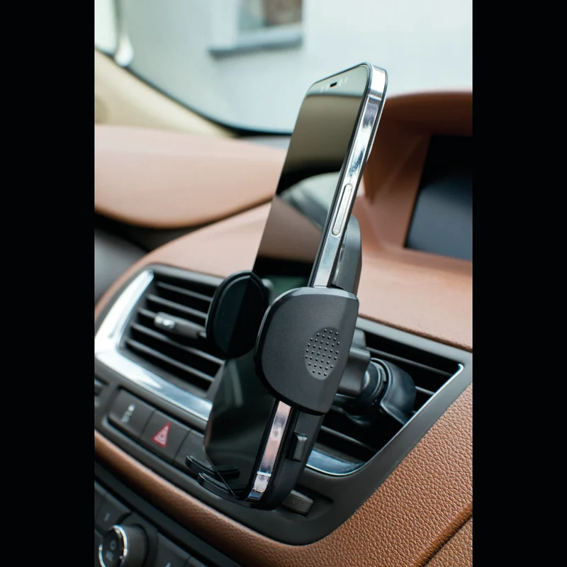 Universal Smartphone Halterung "Bracket" - Carbon-Look - 53 mm - 95 mm Breite - schwarz