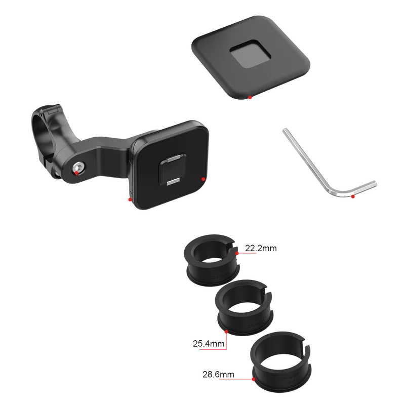 Fahrrad Handyhalterung "BikeLock" - 360° drehbar - Schnappverschluss - Magnet - schwarz