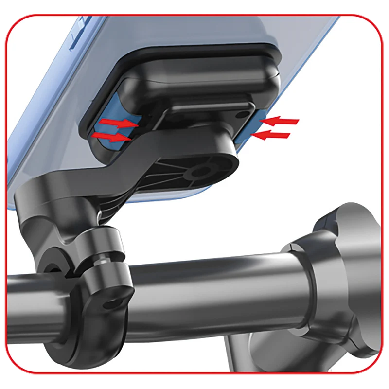Fahrrad Handyhalterung "BikeLock" - 360° drehbar - Schnappverschluss - Magnet - schwarz