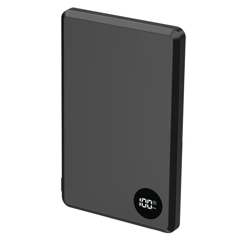 Wireless Powerbank - MagSafe kompatibel - 5000 mAh - 1 x USB Type-C - USB A auf USB Type-C Kabel inklusive - schwarz