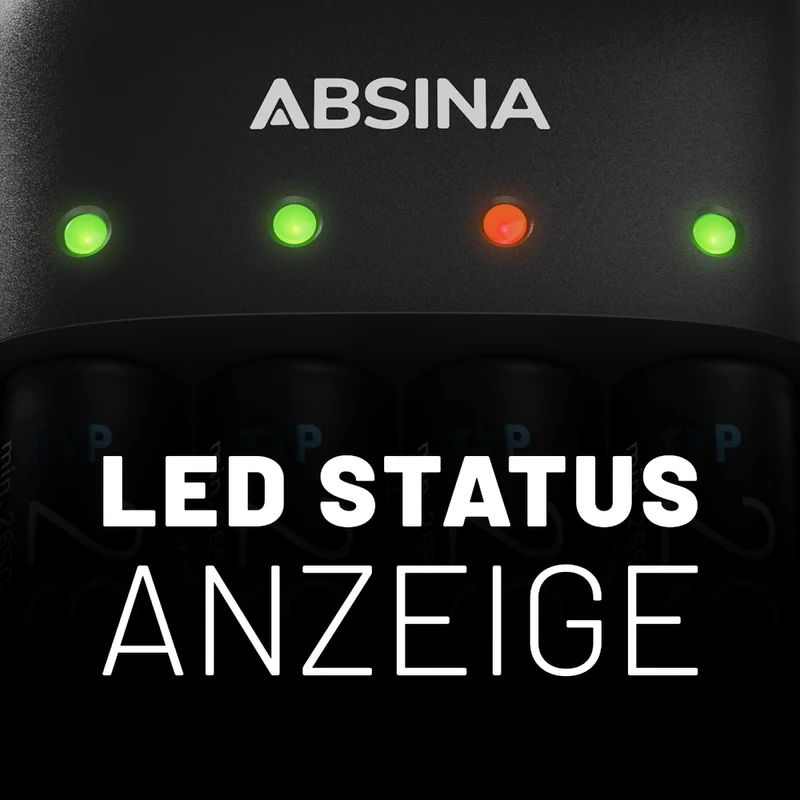 Akkuladegerät X4 für AA, AAA und Blockakkus mit 9 V