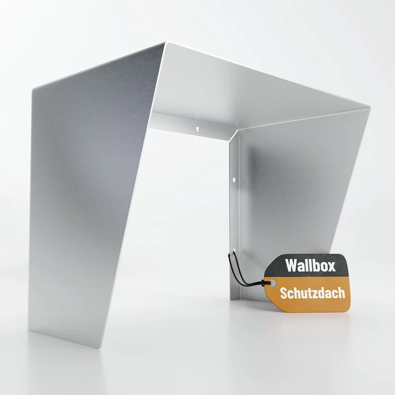 Schutzdach für Wallboxen aus Edelstahl