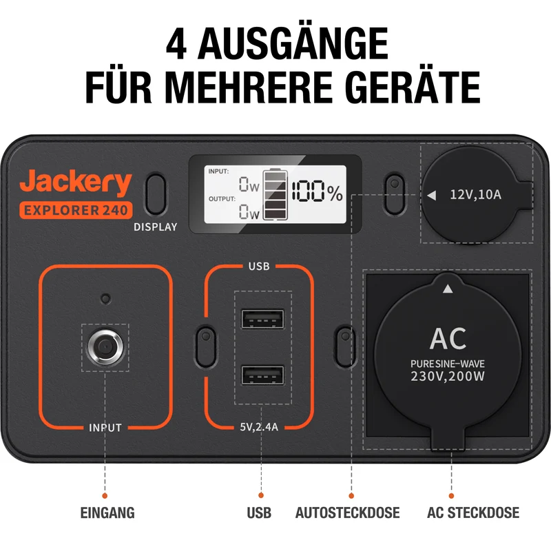 Jackery Explorer 240 Tragbare Powerstation