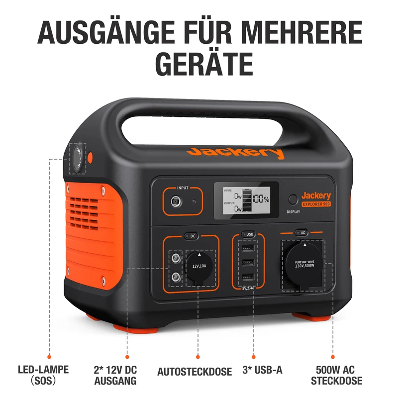 Jackery Explorer 500 Tragbare Powerstation