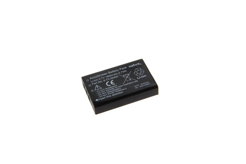 AccuCell Original Li Ion Akku für Madsen Audiometer AccuScreen - Ref. 8-73-02400 - 3,7 V 1800 mAh 53x35,3x10,8 mm