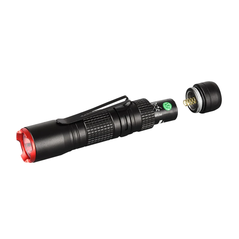LED Taschenlampe "Pen S" - Cree XTE LED - 80 Lumen - IPX4 - mit Gürtelclip - schwarz