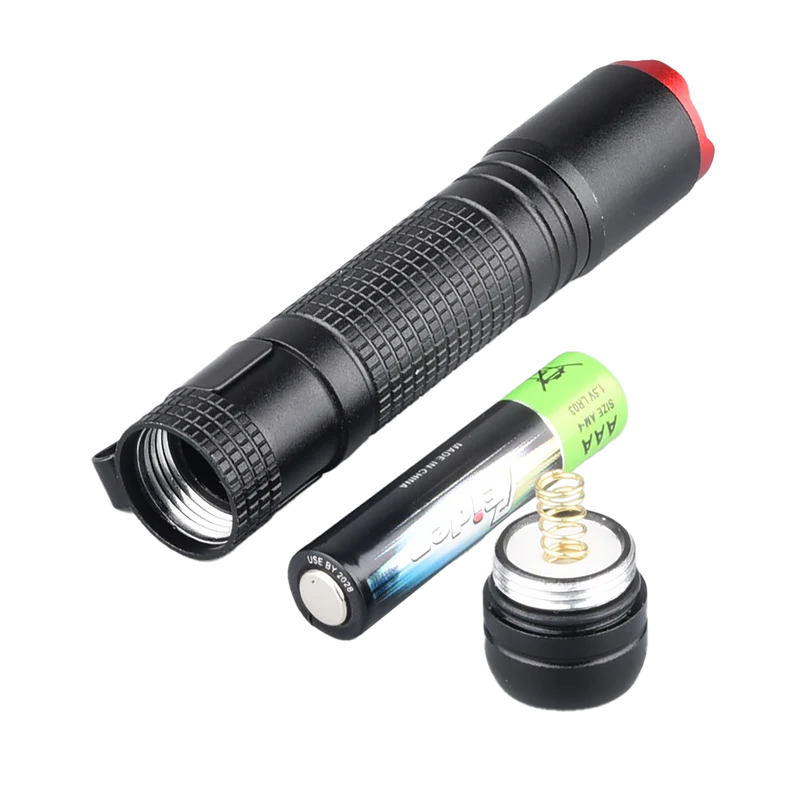 LED Taschenlampe "Pen S" - Cree XTE LED - 80 Lumen - IPX4 - mit Gürtelclip - schwarz