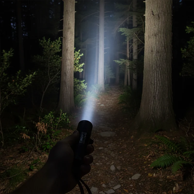 LED Taschenlampe "Mini 2" - 50 Lumen - nur 32 g - 9 weiße LEDs - schwarz