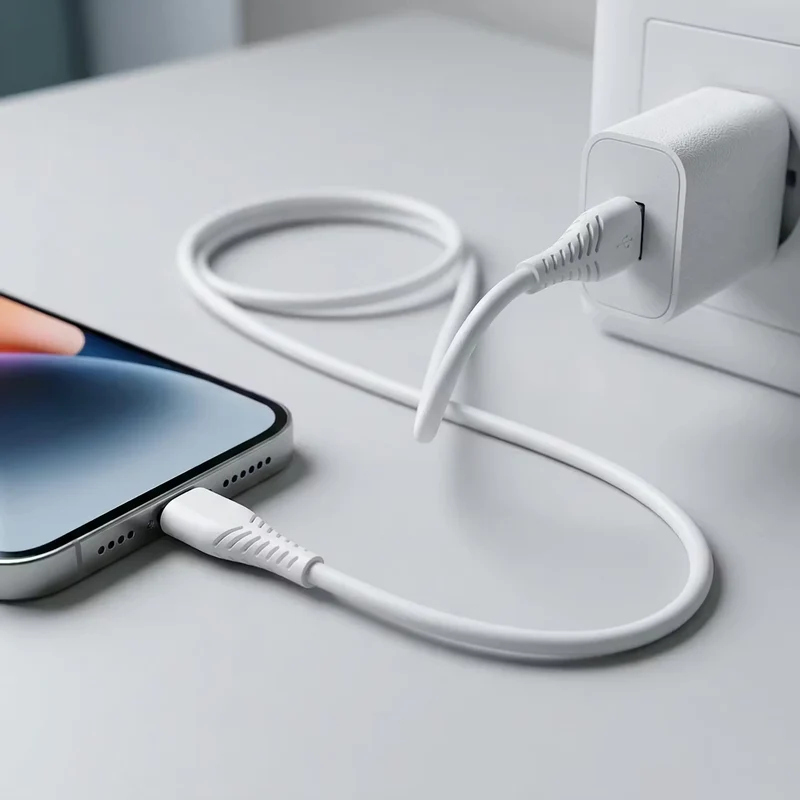 USB Datenkabel passend für Apple Geräte - USB A auf 8-Pin (Lightning) - Sync & Charge - 100 cm - weiß