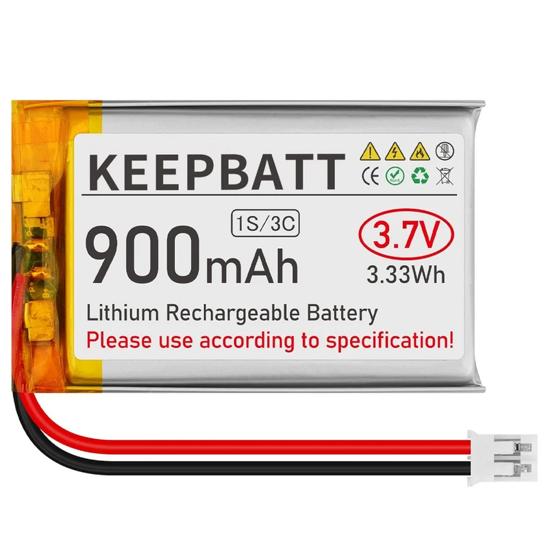 3,7V 900MAh 603450 LiPo-Akku Wiederaufladbar 1S 3C Mit Dual-Akku-PCB Micro PH2.0 Stecker Für IoT-PDA-Kamera GPS Smart-Entwicklung