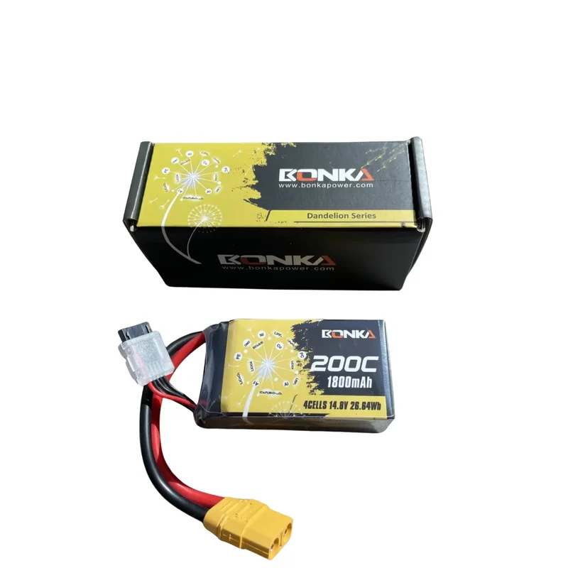 Bonka Lipo Akku 1800mAh 14,8V 200C/400C FPV XT90