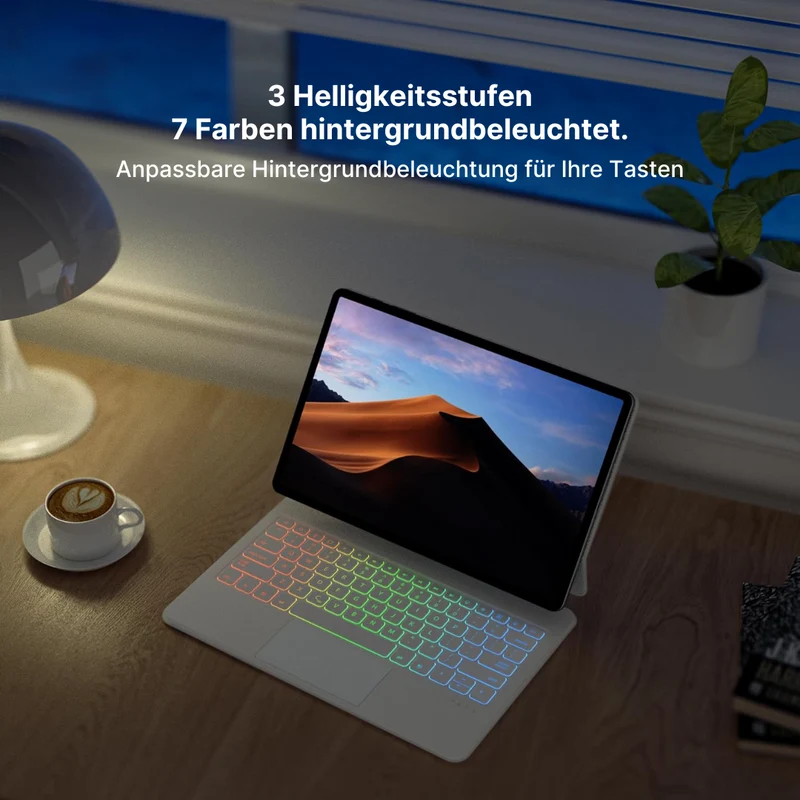 Astro - Kabellose Tastaturhülle mit Touchpad für Samsung Tab 12,4" & 11"