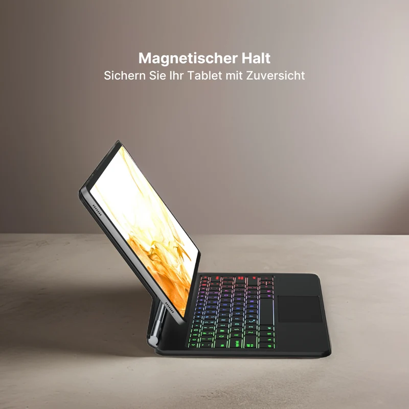 Astro - Kabellose Tastaturhülle mit Touchpad für Samsung Tab 12,4" & 11"