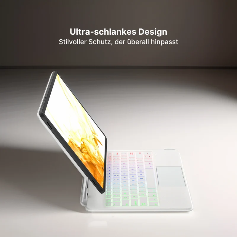 Astro - Kabellose Tastaturhülle mit Touchpad für Samsung Tab 12,4" & 11"