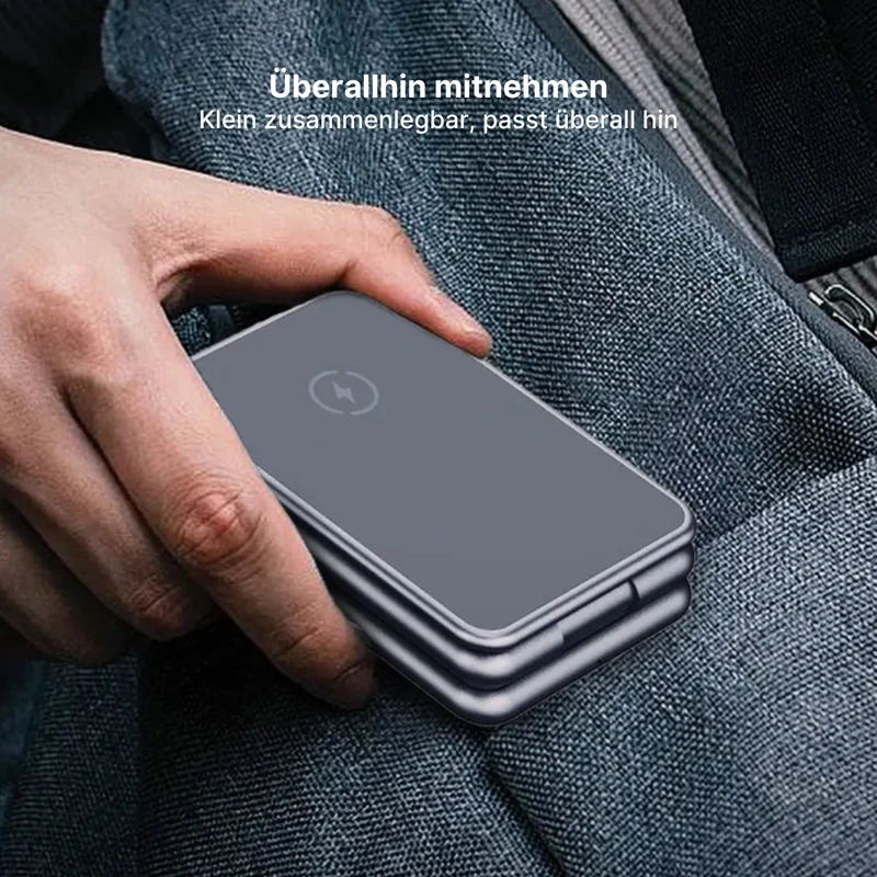 MagFold Pro 3-in-1 Aluminium Kabellose Ladestation