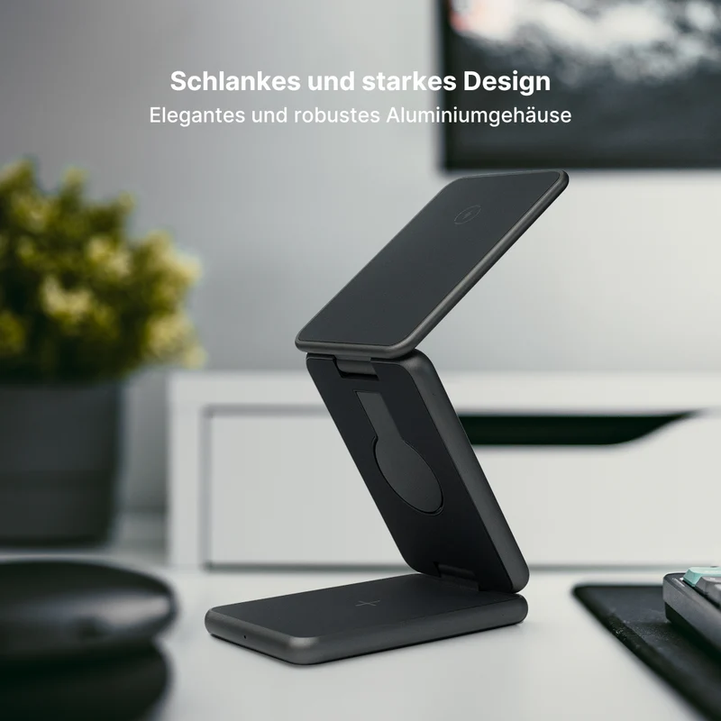 MagFold Pro 3-in-1 Aluminium Kabellose Ladestation