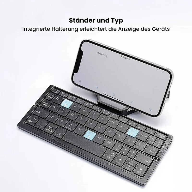 UltraFold Mini Ergonomische Kabellose Tastatur mit Bluetooth