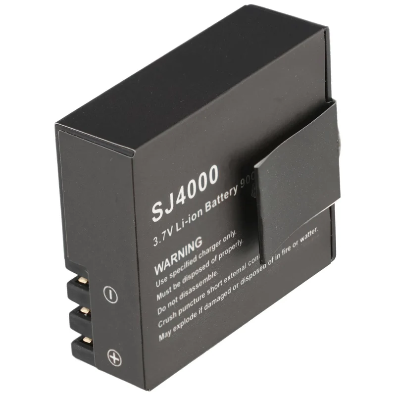 AccuCell Akku passend für Action-Cam SJ4000, SJ5000, S1050, BR-01, PG1050, S009, GIT-LB101, 33,3 x 29,8 x 11,1mm