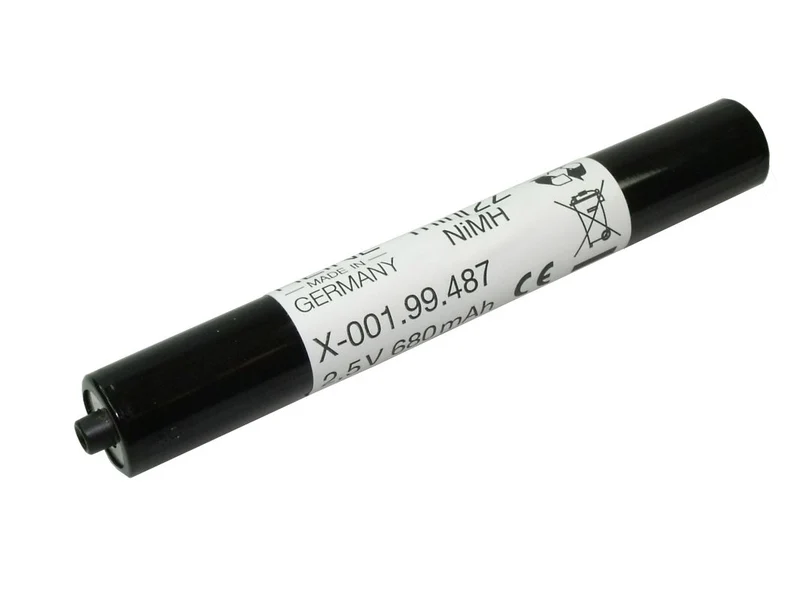 Heine Original Heine NiMH Akku mini 2Z Typ X-001.99.487 - 2,4 V 680mAh 108x12 mm