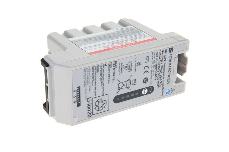 Nihon Kohden Original Li Ion Akku für EMS-1052 Typ SB-121V-CL - 14,4 V 5500 mAh 137x82x57 mm