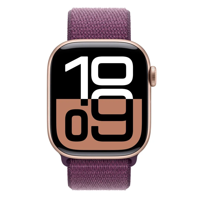 Apple Watch Series 10 42mm GPS+4G Rosegold Aluminiumgehäuse mit Loop Pflaume