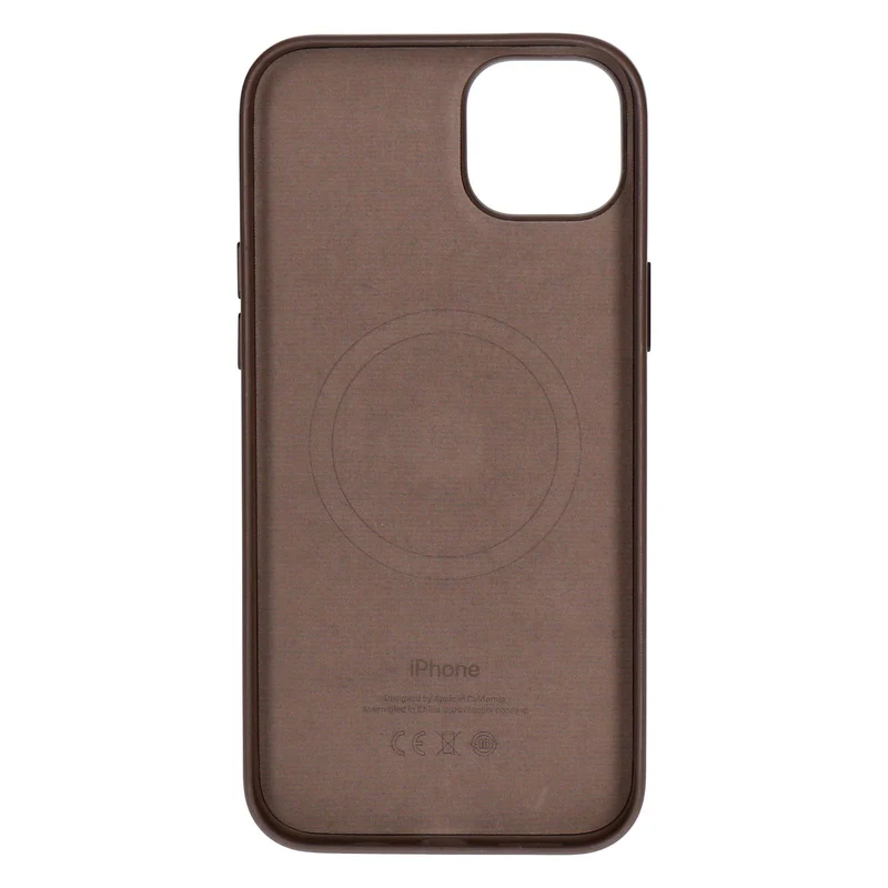 Apple Feingewebe Case mit MagSafe für iPhone 15 Plus Taupe